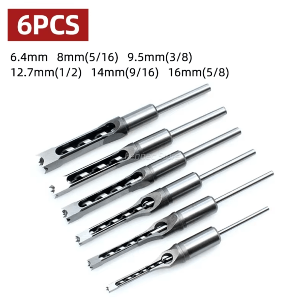 Woodworking Square Drill Bit Set