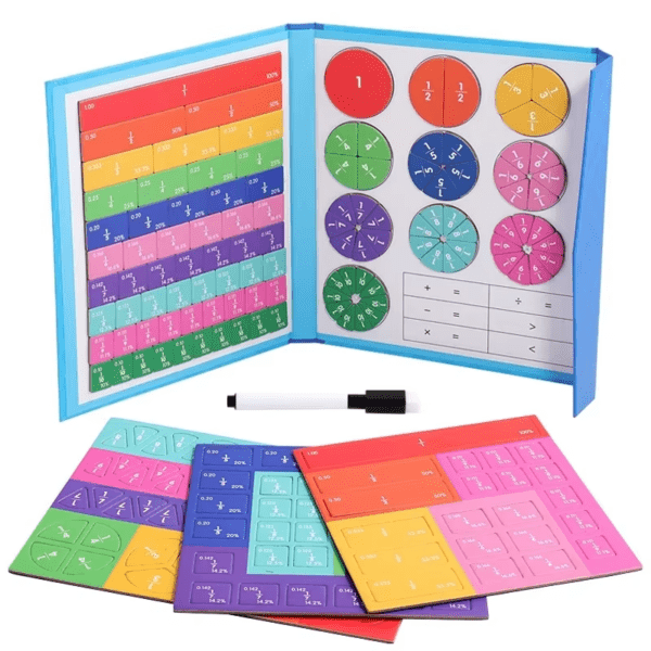 Magnetic Fraction Puzzles for Math Mastery