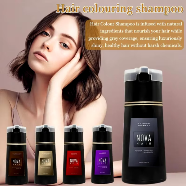 Nova Hair Dyeing Shampoo