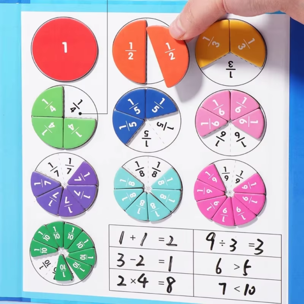 Magnetic Fraction Puzzles for Math Mastery